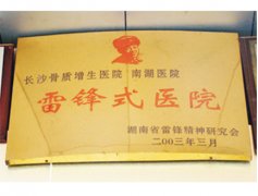 我院荣获“雷锋式医院”称号